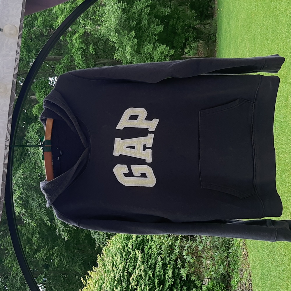 Gap hoodie. Blue, yellow. L
